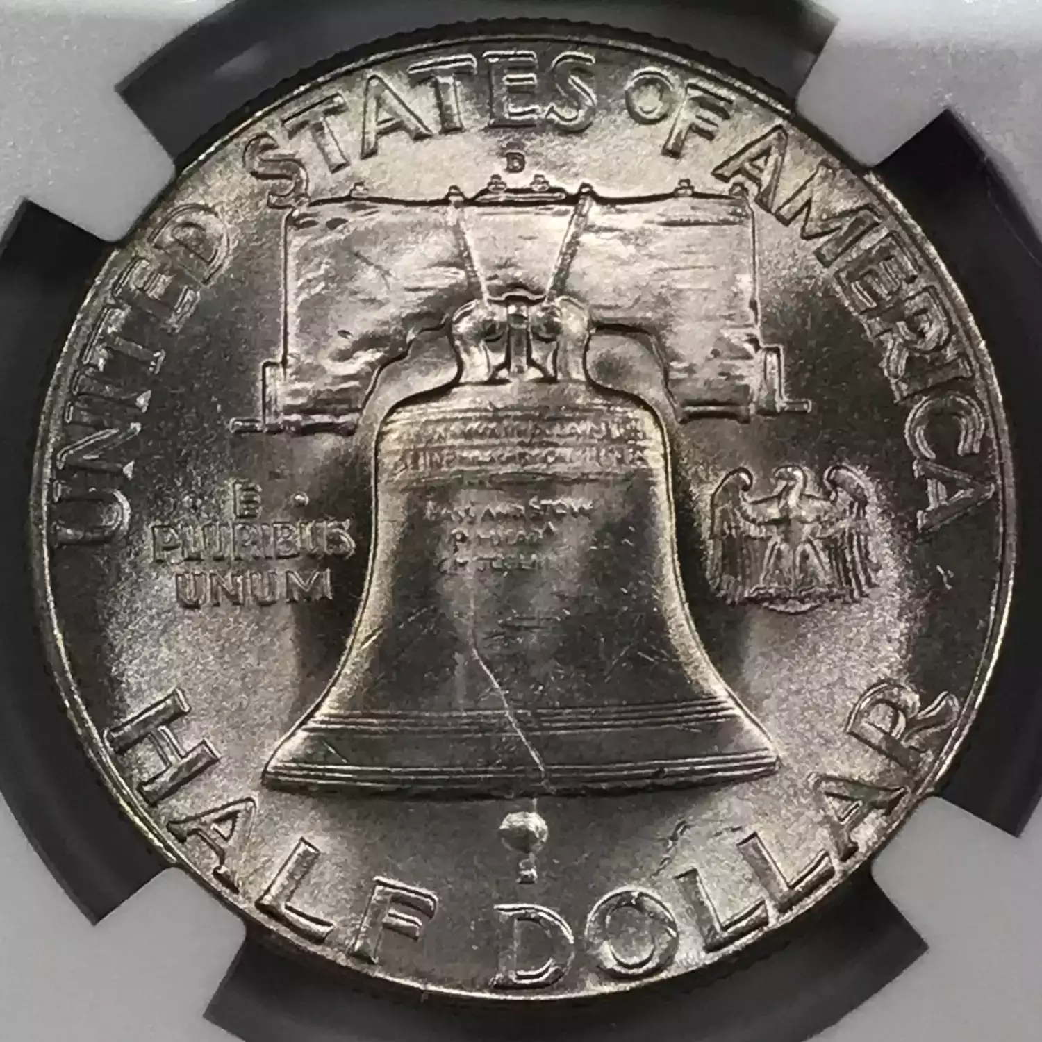 D Franklin Half Dollar Ngc Ms Fbl Old Pueblo Coin