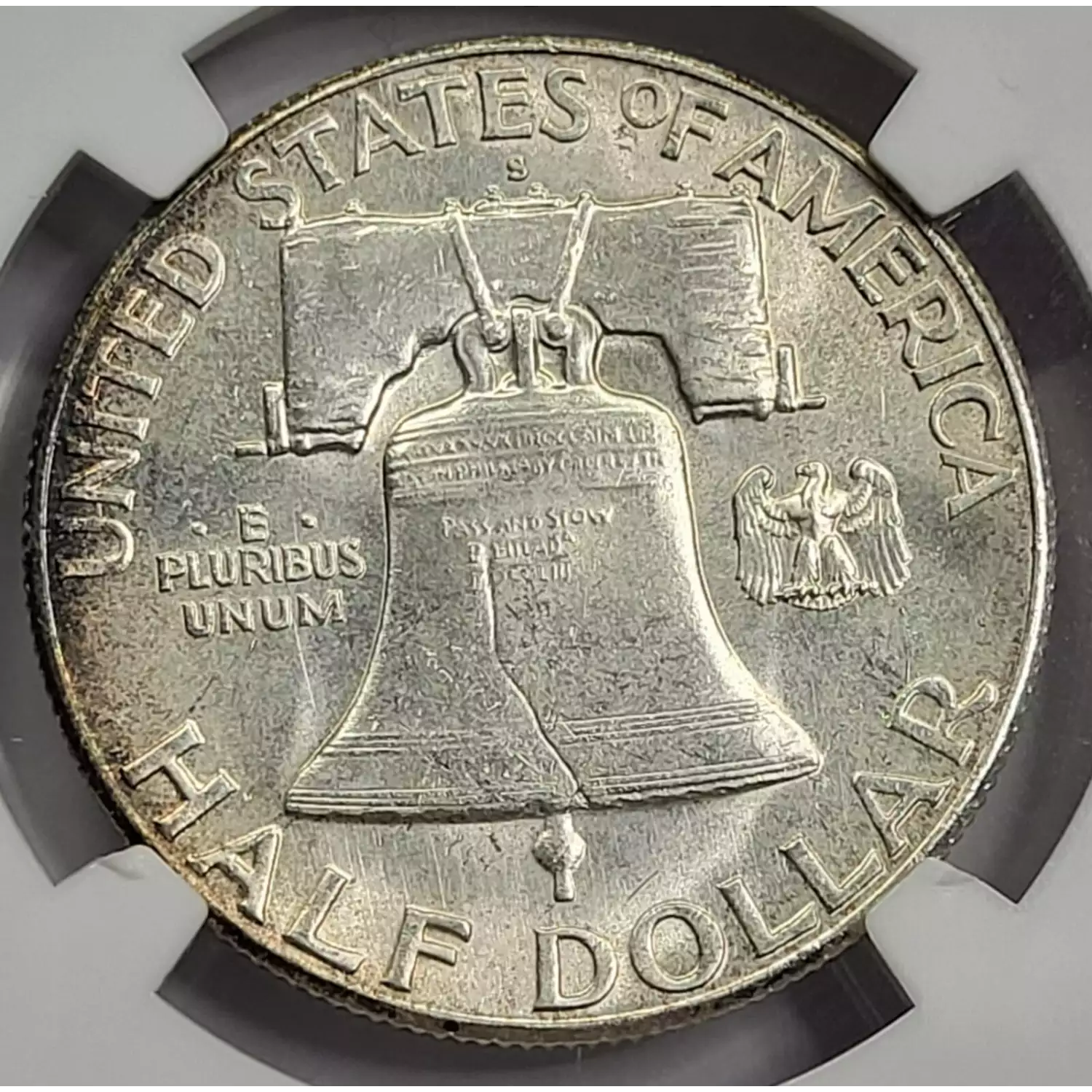 S Franklin Half Dollar Ngc Ms Fbl Old Pueblo Coin