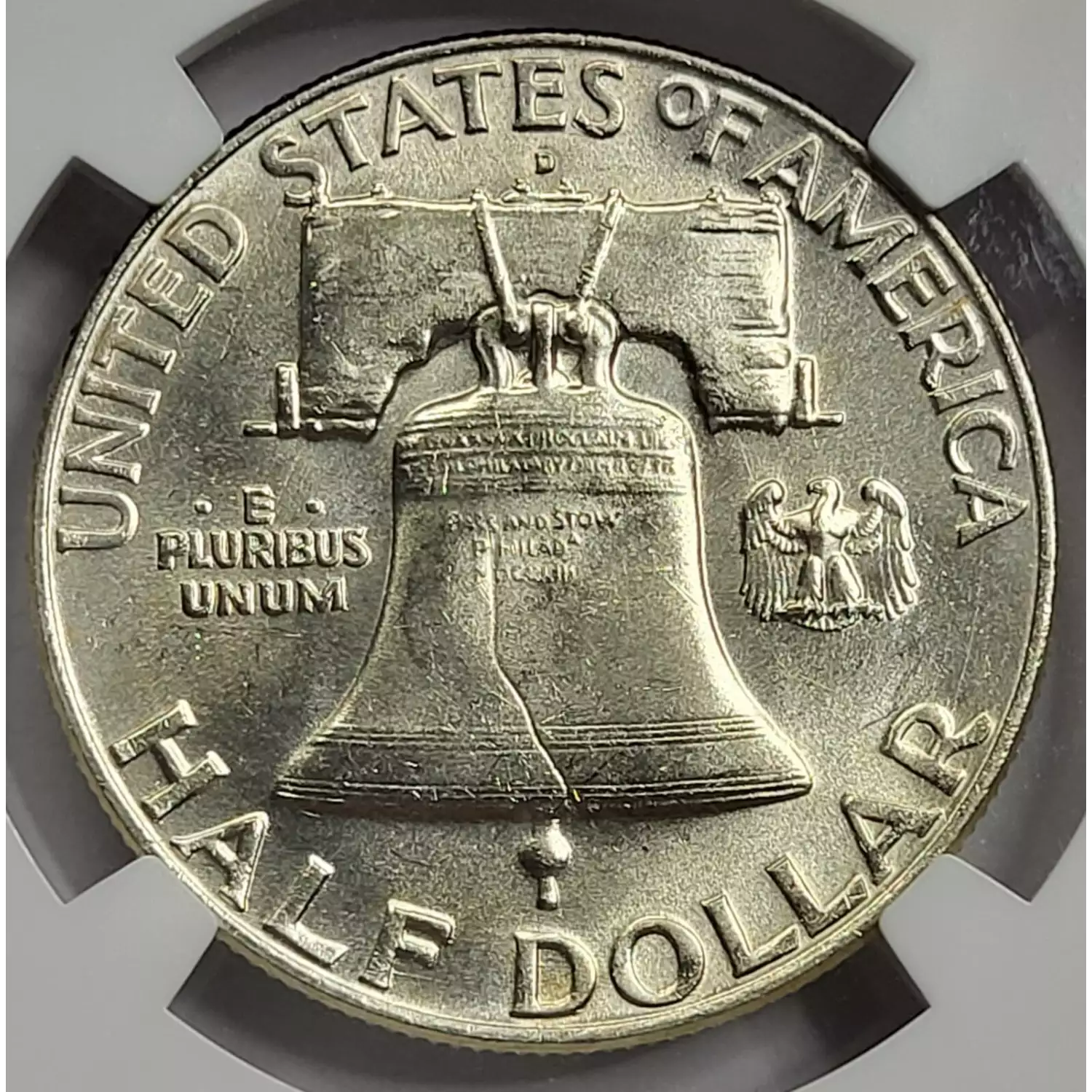 D Franklin Half Dollar Ngc Ms Fbl Old Pueblo Coin