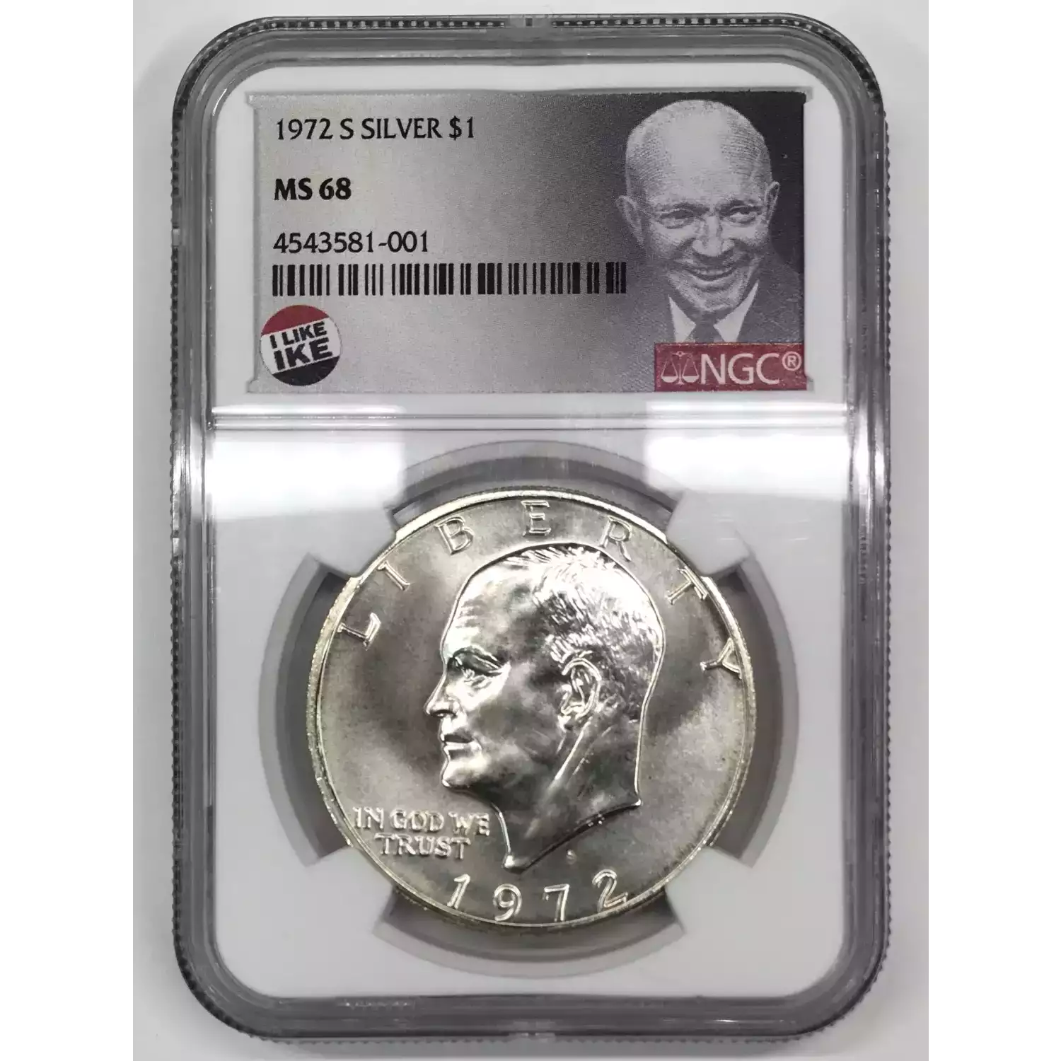 S Ngc Ms Silver Ike Eisenhower Dollar Old Pueblo Coin