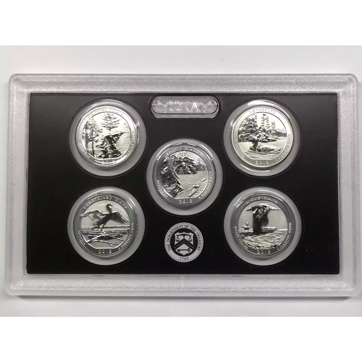 S Us San Francisco Mint Silver Reverse Proof Set W Ogp Box Coa