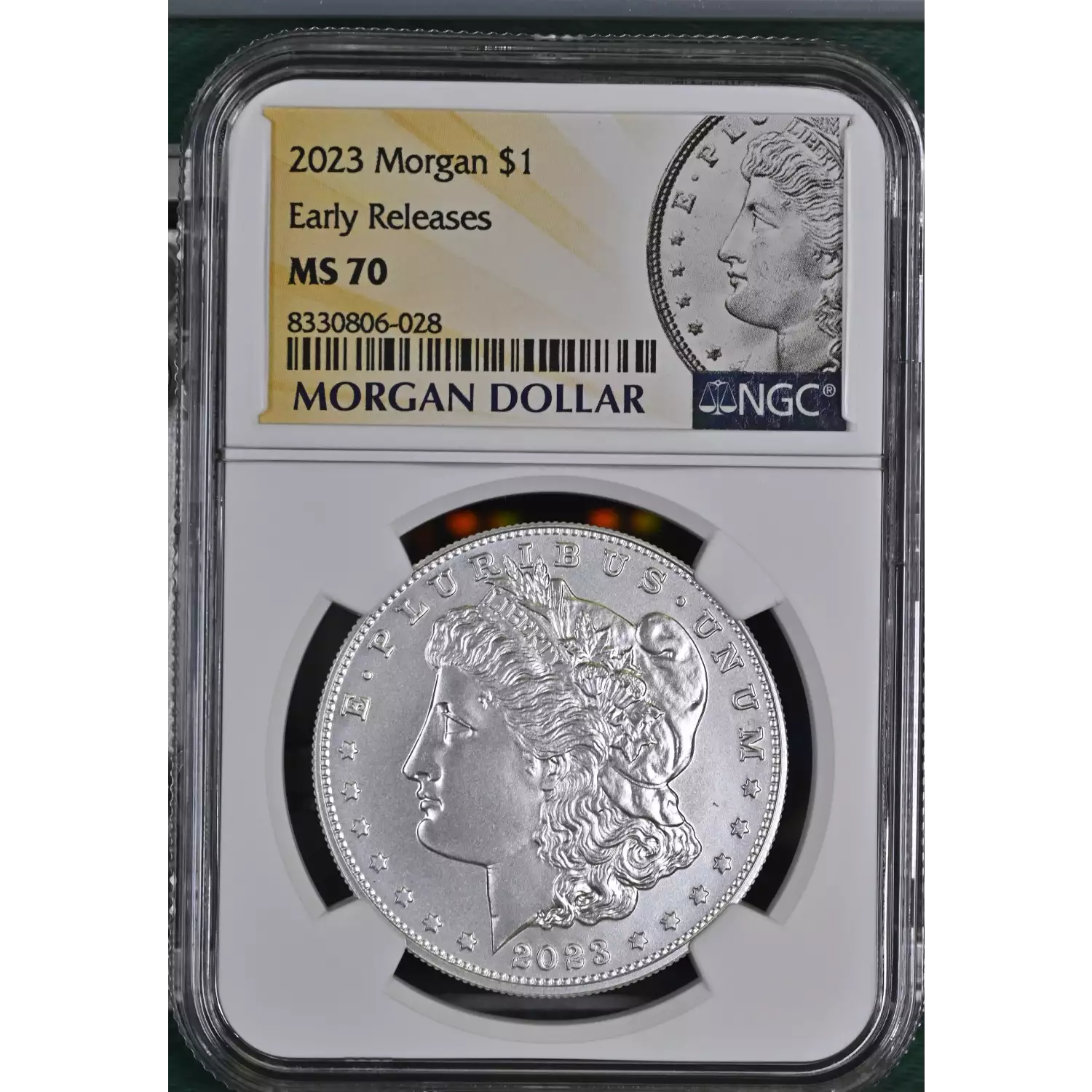 2023 Morgan Silver Dollar 100th Anniversary NGC MS 70 Early Releases