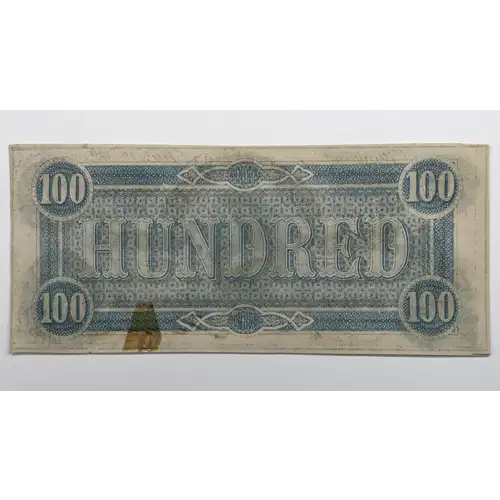 $100   Issues of the Confederate States of America CS-65