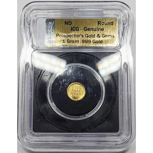 - 1 Gram Gold ICG Genuine Prospector's Gold & Gems .999 generic (2)