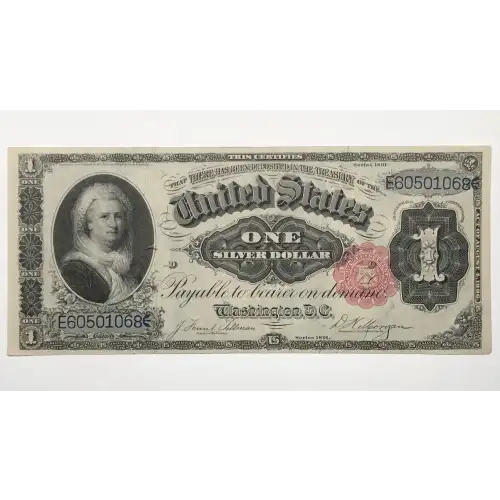 $1 1891 Small red, scalloped Silver Certificates 223