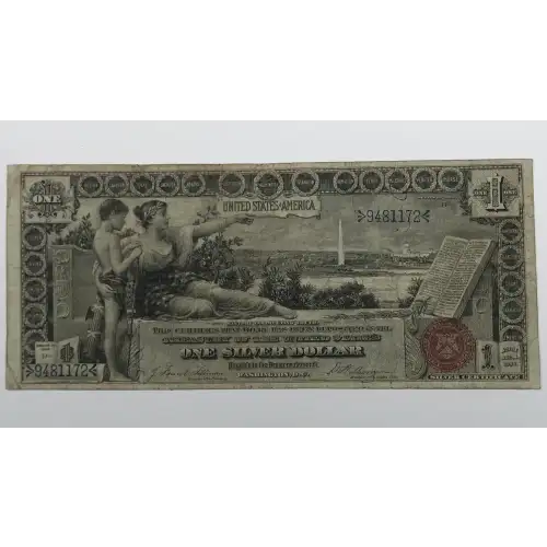 $1 1896 Small Red with rays Silver Certificates 224