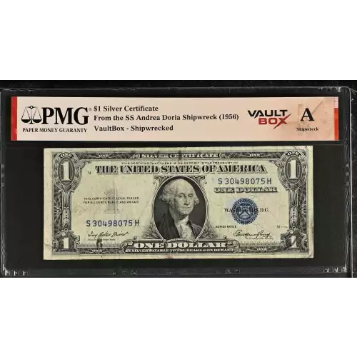 $1 1935-E blue seal. Small Silver Certificates 1614