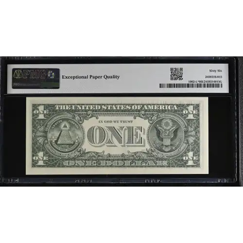 $1 1963-B. Green seal. Small Size $1 Federal Reserve Notes 1902-L* (3)