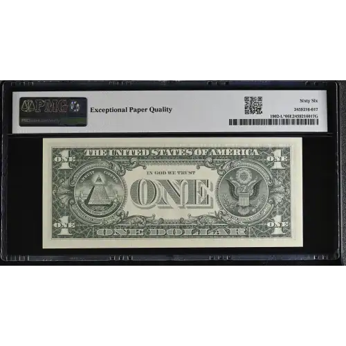 $1 1963-B. Green seal. Small Size $1 Federal Reserve Notes 1902-L* (3)