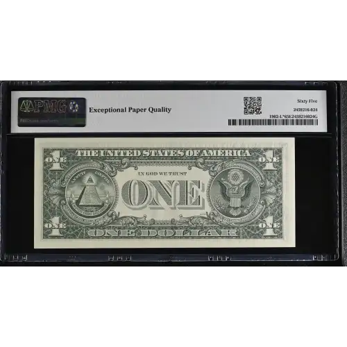 $1 1963-B. Green seal. Small Size $1 Federal Reserve Notes 1902-L* (3)