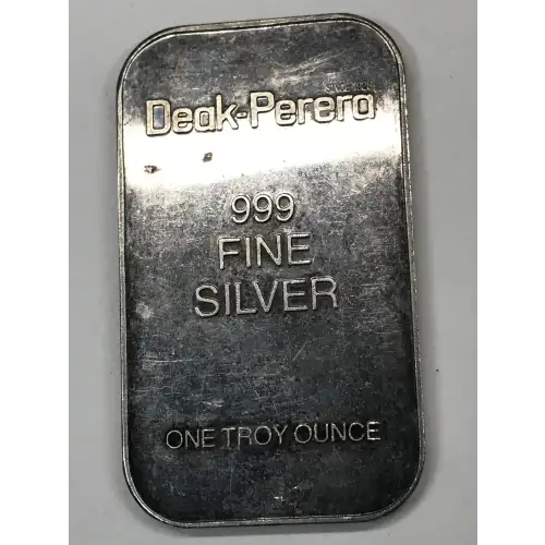 1 oz Silver Bar Deak-Perera MA - Old Pueblo Coin