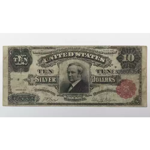 $10 1891 Small Red Silver Certificates 301