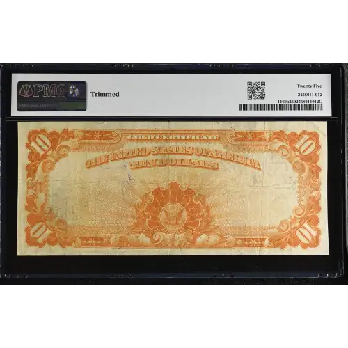 $10 1907 Gold Act of 1907 Gold Certificates 1169a (3)