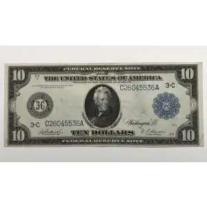 $10 1914 Blue Seal Federal Reserve Notes 914
