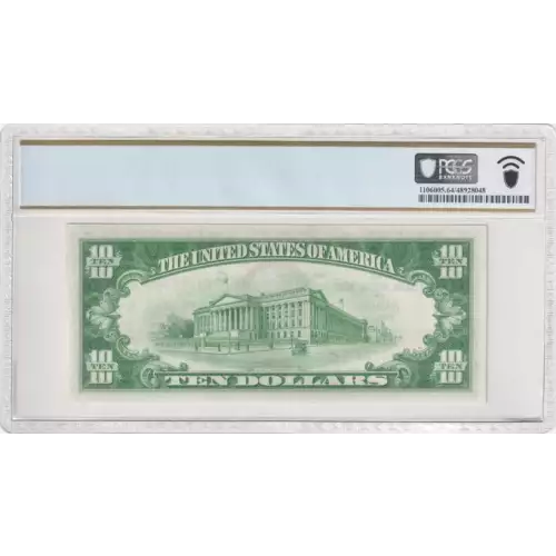 $10 1929 brown seal Small Federal Reserve Bank Notes 1860-G (3)