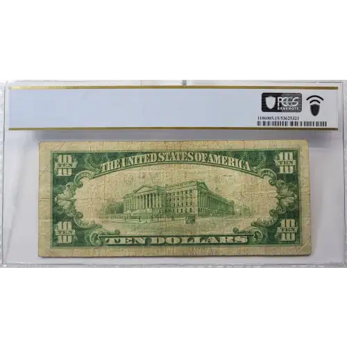 $10 1929 brown seal Small Federal Reserve Bank Notes 1860-G
