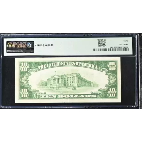 $10 1929 small brown seal. Small National Bank Notes 1801-1 (2)