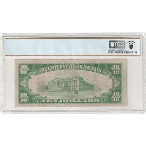 $10 1929 small brown seal. Small National Bank Notes 1801-1 (3)