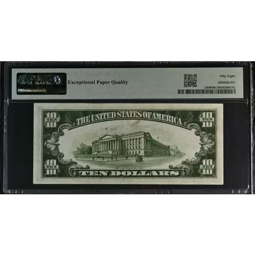 $10 1934-A yellow seal Emergency Notes Issued During WW2 2309 (2)