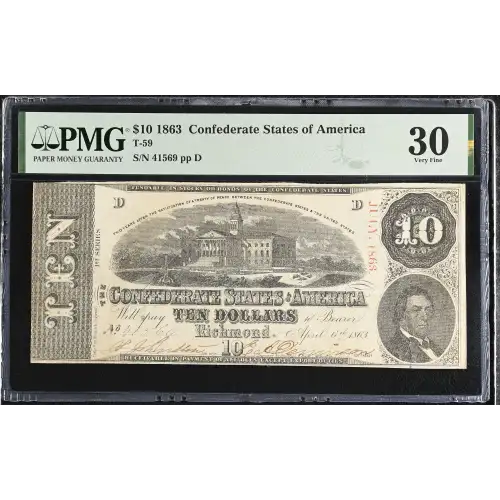 $10   Issues of the Confederate States of America CS-59