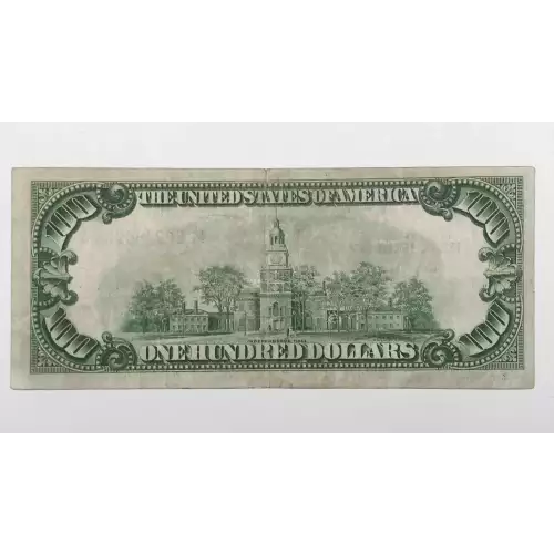 $100 1929 brown seal Small Federal Reserve Bank Notes 1890-B (2)