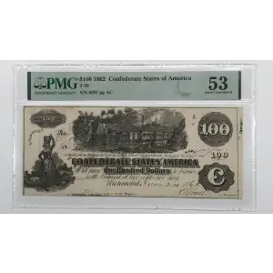$100   Issues of the Confederate States of America CS-39