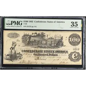 $100   Issues of the Confederate States of America CS-39