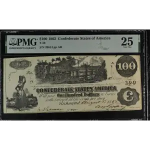 $100   Issues of the Confederate States of America CS-39