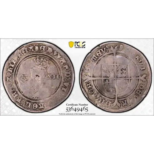 1551-53 Tun Privy Great Britain Silver Shilling PCGS VG Details (2)