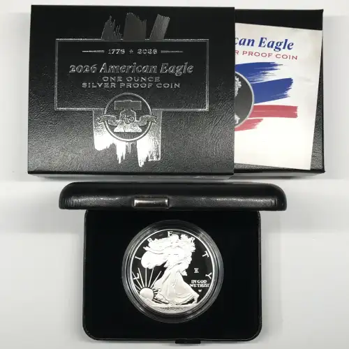 1776-2026-W Liberty Bell 250 Privy Mark Proof Silver Eagle w OGP - Box & COA (3)