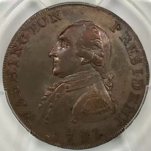 1791 Cent Washington, Large Eagle, BN