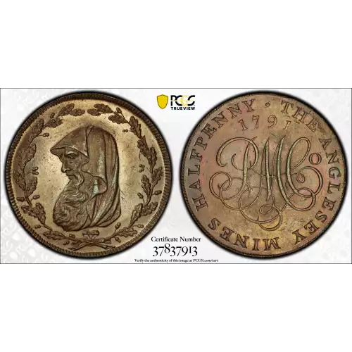 1791 Tk 1/2D DH-387 Anglesey Bronzed AE