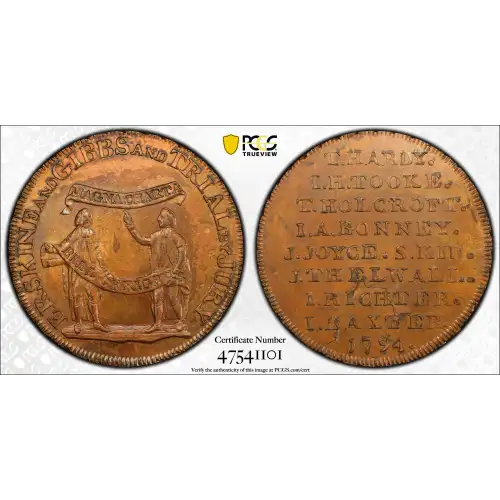 1794 Tk 1/2D DH-1011 Middlesex Erskine and Erskine & Gibbs, RB