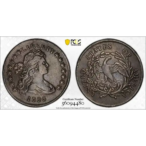 1795 $1 BB-51, Off-Center Bust