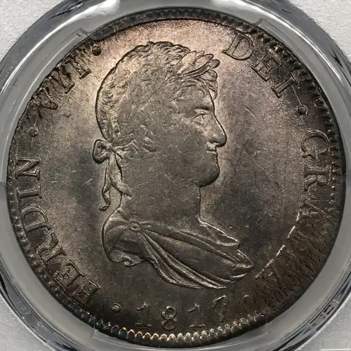 1817 Mo JJ Mexico Silver 8 Reales PCGS AU-55 (5)