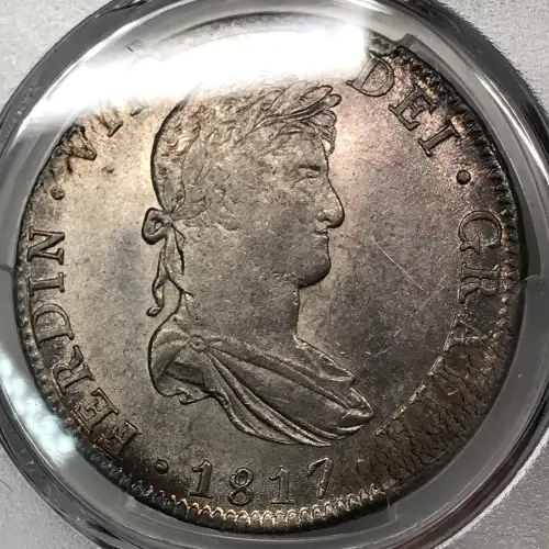 1817 Mo JJ Mexico Silver 8 Reales PCGS AU-55 (4)