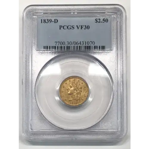 1839-D $2.50 (3)