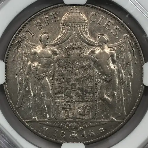 1846 VS Type 2 Denmark Silver Speciedaler NGC VF-35 (2)