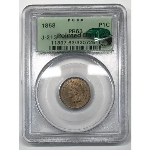 1858 1C J-213, Broad Bust, Low Leaves (6)
