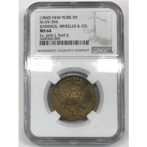 (1860) M-NY-394 JENNINGS, WHEELER & CO.