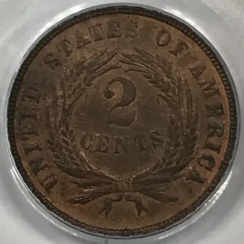 1864 2C Large Motto, RB
