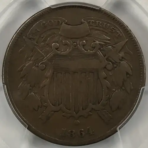 1864 2C Small Motto, BN (3)