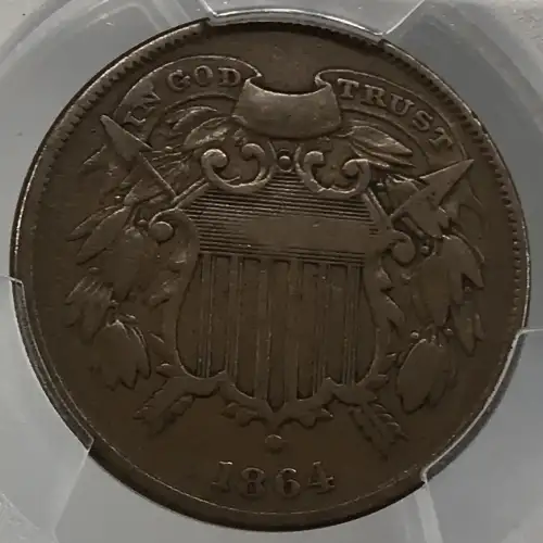 1864 2C Small Motto, BN