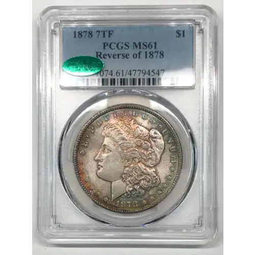 1878 7TF $1 Reverse of 1878