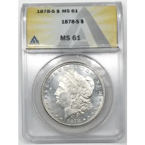 1878 S Morgan Silver Dollar ANACS MS-61