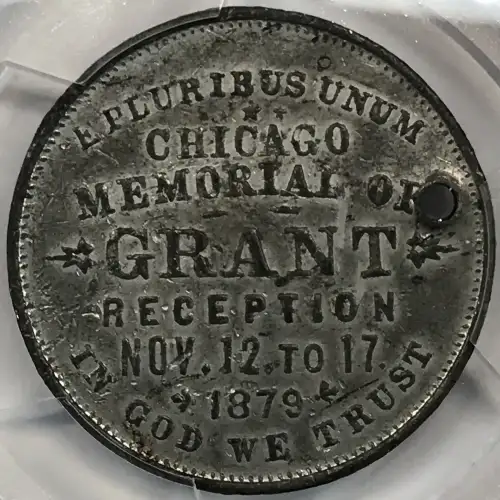 1879 Medal Ulysses S. Grant, Pierced Chicago Reception (2)