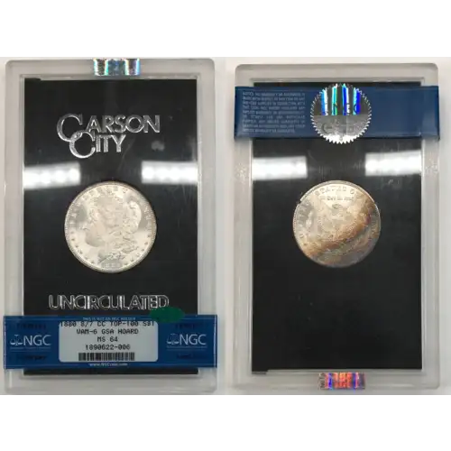 1880 8/7 CC VAM-6 GSA HOARD