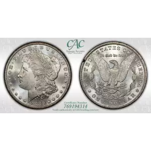 1880-CC GSA Treasure $1 8/Low 7, VAM-6 (2)