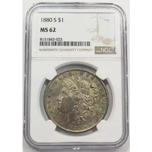 1880 S Morgan Silver Dollar NGC MS-62 (3)