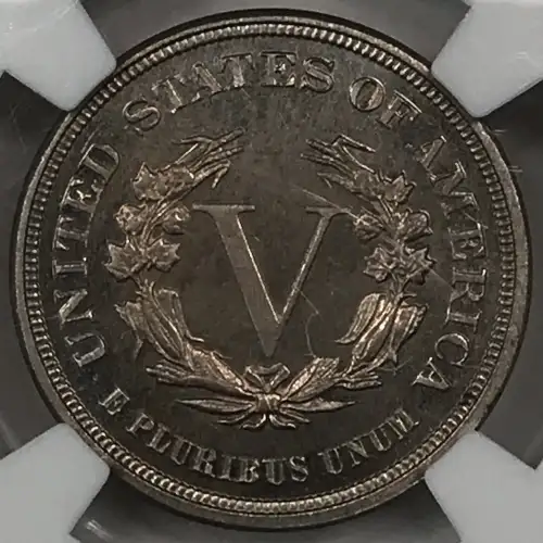 1883 NO CENTS Liberty Head V Nickel NGC PF-65 CAMEO (2)